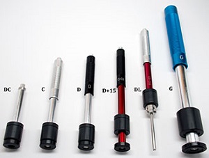 portable hardness tester probes impact devices, portable hardness tester accessories, hardness tester accessories, HLD probes,